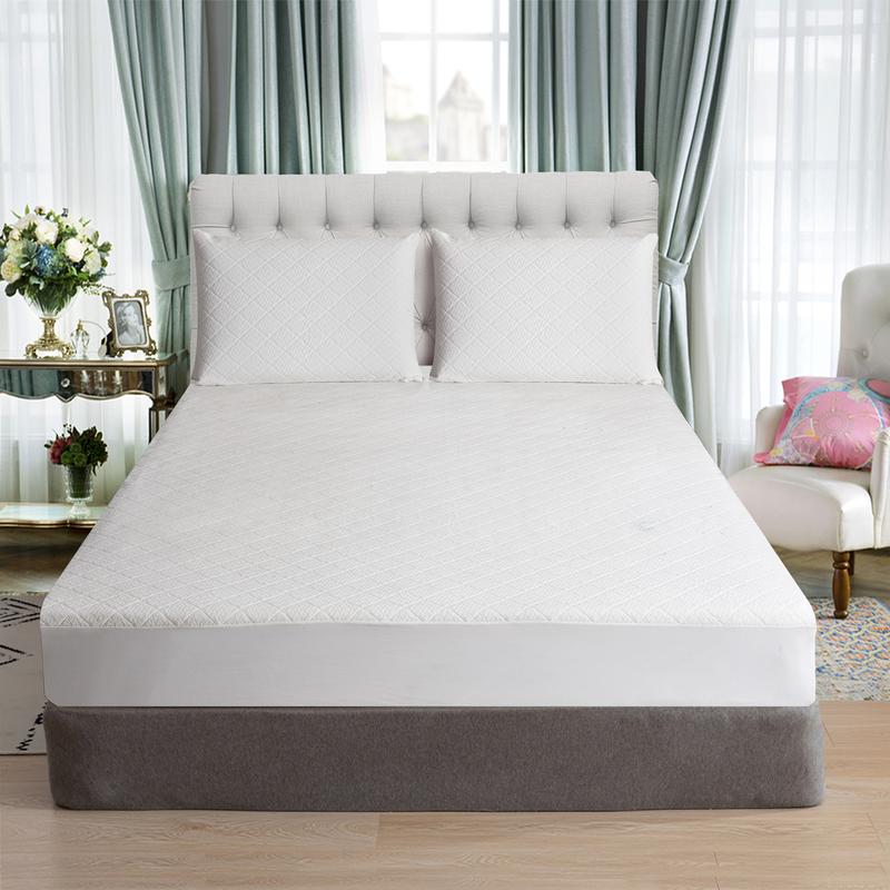 Luxury Waterproof Mattress Protector 30cm Deep BAMBOO Fitted Sheet Mattress cover 0