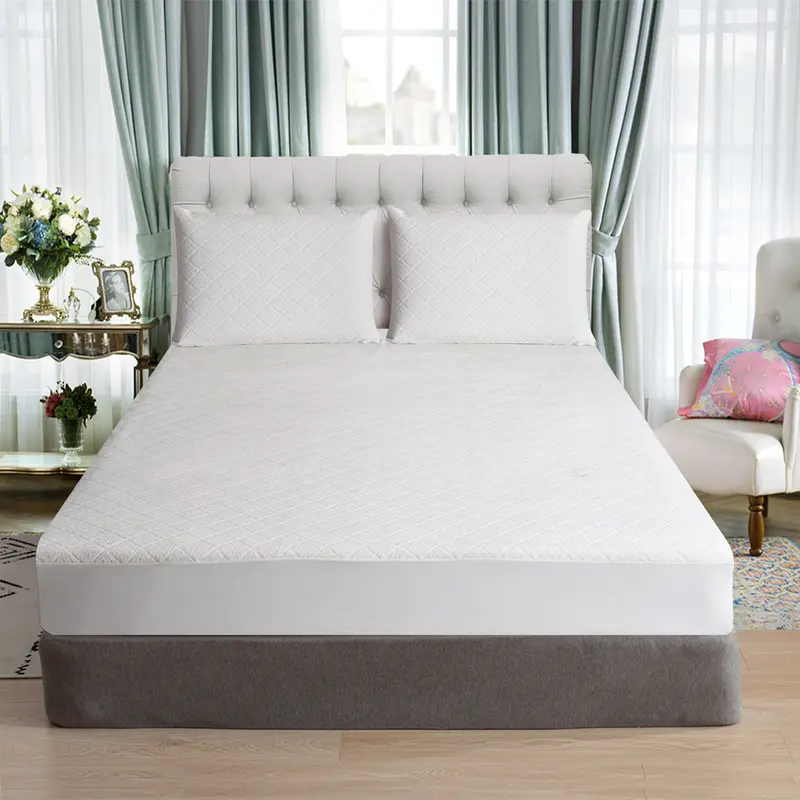 Luxury Waterproof Mattress Protector 30cm Deep BAMBOO Fitted Sheet Mattress cover 0
