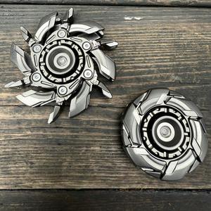 Armor Spinning Top Fidget Toys, 1 Count EDC Fidget Slider, Stress Relief Toys for Adults, Finger Spinner, Fingertip Spinner