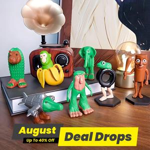 Cartoon Character Model, Cute Cartoon Character Model, Funny Art Decoration Style Holiday Decoration, Suitable for Indoor and Outdoor Party Decoration, Collectible Room Decor