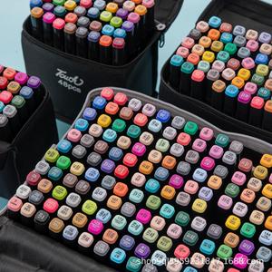 Double-ended Marker Pen Set, 24 Colors Paint Marker Pen with Storage Bag, Art Marker Pen for Artists, Crafts, Drawing, Painting Supplies