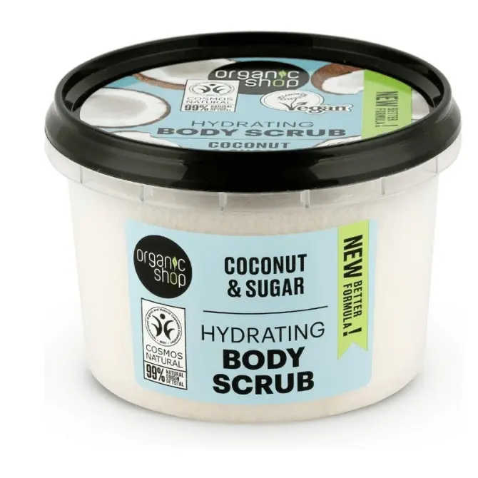 Organic Shop 250ml Body Scrub Hydrating Coconut 0