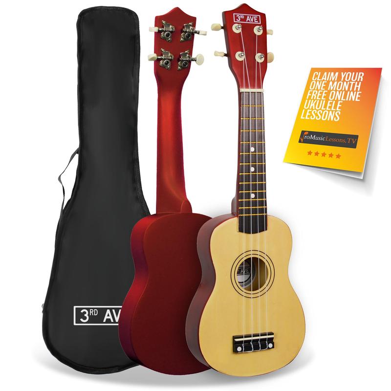 3rd Avenue Soprano Ukulele Beginner 21 Inch 4 Nylon Strings with Free Uke Bag – FREE 1 Month Online Lessons 6