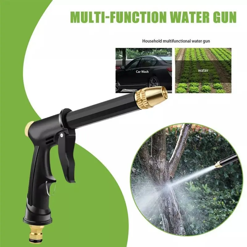 High-Pressure Water Wash Gun for Car Washing, Metal Brass Nozzle, Best for Car, Garden, Lawn 1