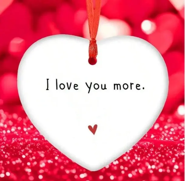 I Love You More, Gift, Hanging Sign, Plaque, Partner gift 1