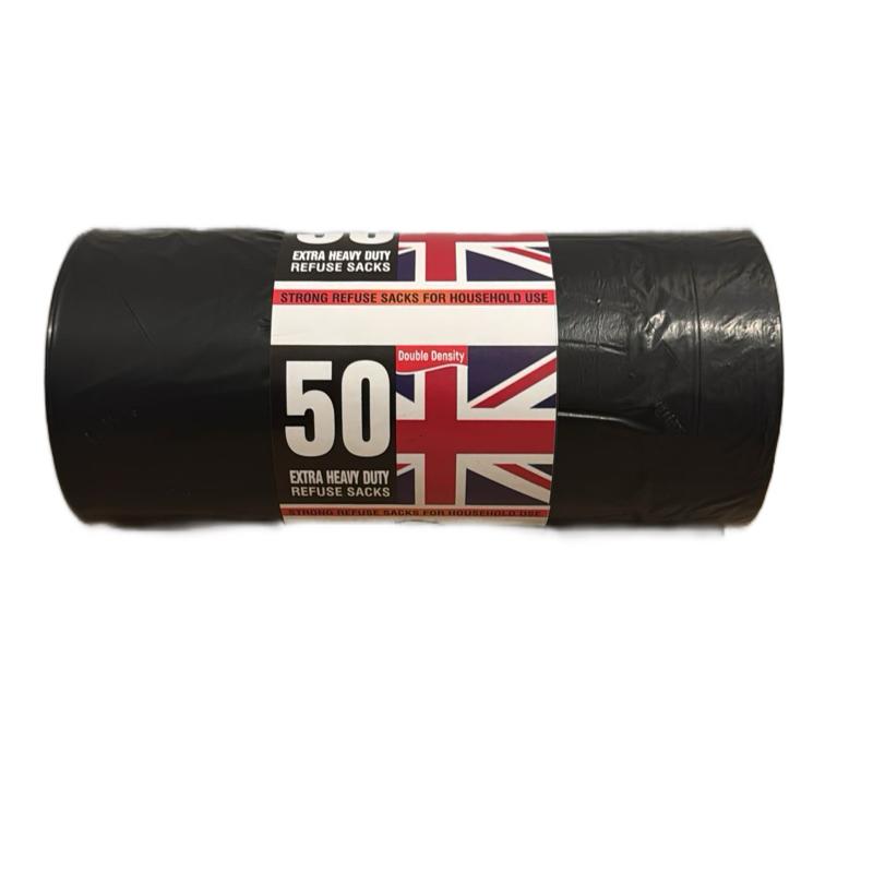 50 Pieces High Quality Bin Bags for Home Use Black Colour 1