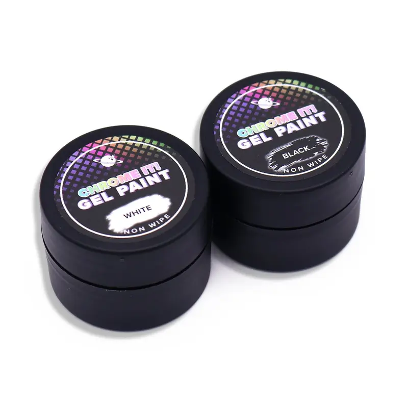 Black & White No Wipe Gel Paint 8ml 0
