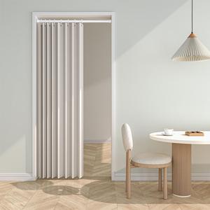 Modern Style Door Curtain, 1 Piece Casual Foldable Door Curtain, Plain Door Curtain For Home Living Room Bedroom