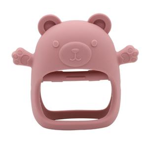Cute Bear Design Baby Teether, Soft Silicone Teething Relief Toy, Anti-fall Baby Teether, Newborn Teething Toy, Baby Soothing Teether