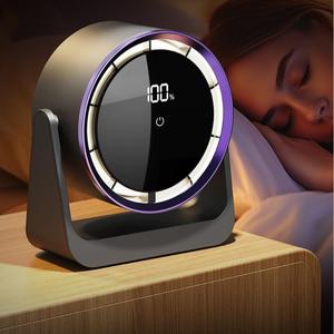 Portable Air Purifier, USB Rechargeable Air Circulation Fan with LED Display, 5 Speed Air Flow Fan, Household Appliances for Home Office