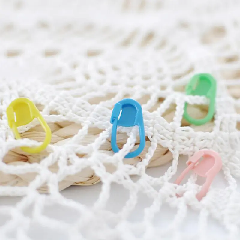 50-200Pcs Knitting Accessories Weave Crochet Locking Stitch Markers Tool 4