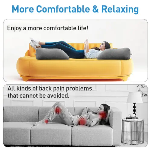 Product Introduction of Inflatable Elevation Wedge Leg Foot Rest Raiser Support Pillow Cushion with Pump 3