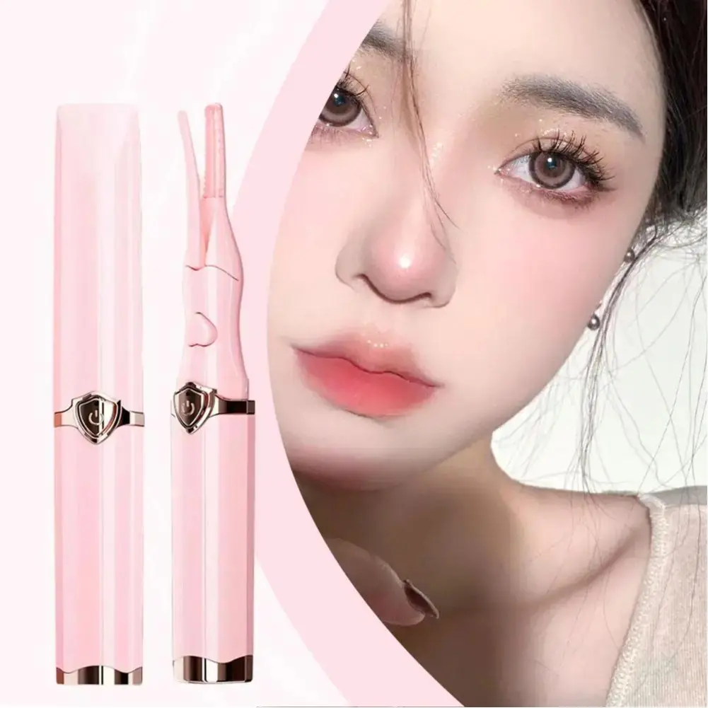 TikTok Viral USB Heated Eyelash Curler with 3 Temperature Modes - Makeup Tool - Cosmetic
