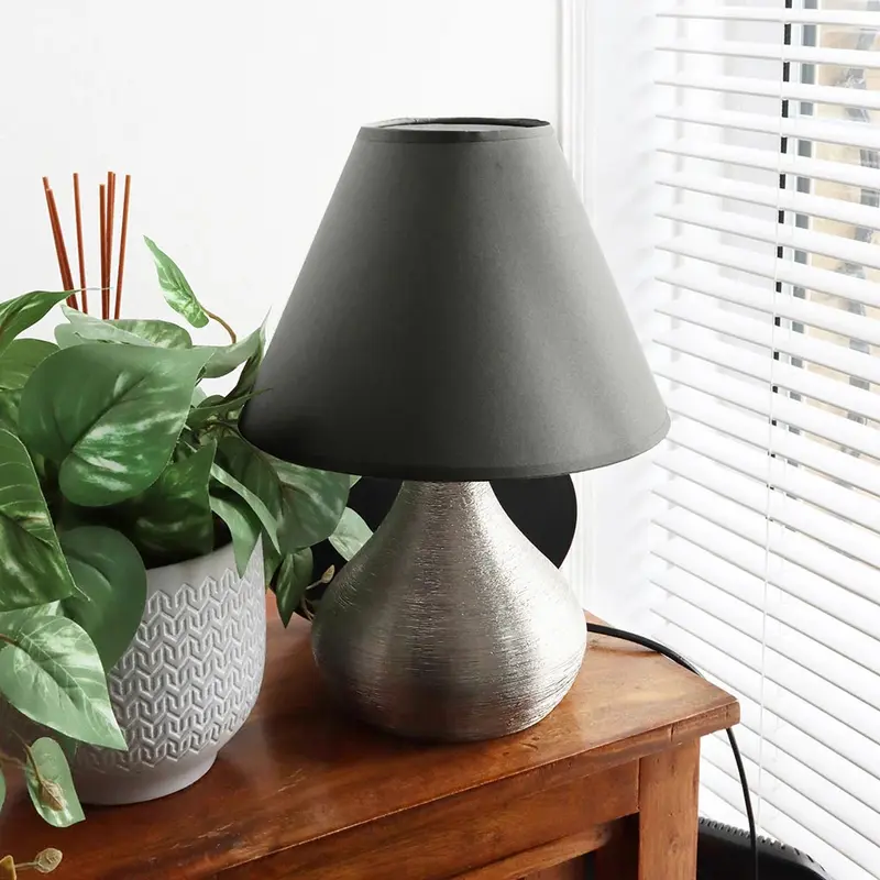 Adjustable Fabric Coolie Lamp Shade 9 Inch | 4 Classic Colours (Slate Blue, Cream, Red, White) – Versatile for Table & Pendant Lamps led  lamp  wireless  charger 8