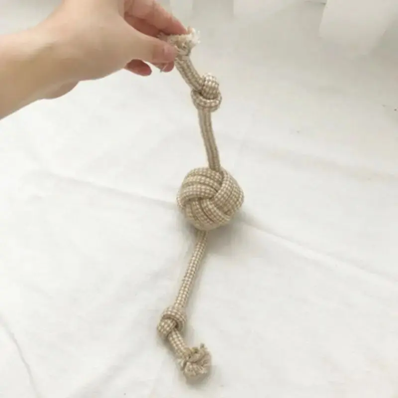 1Pc Cat Dog Knot Toy Cleaning Teeth Grinding Teeth Interest Interactive Wear Resistant Knot Toy Play Entertainment Pet Supplies 5