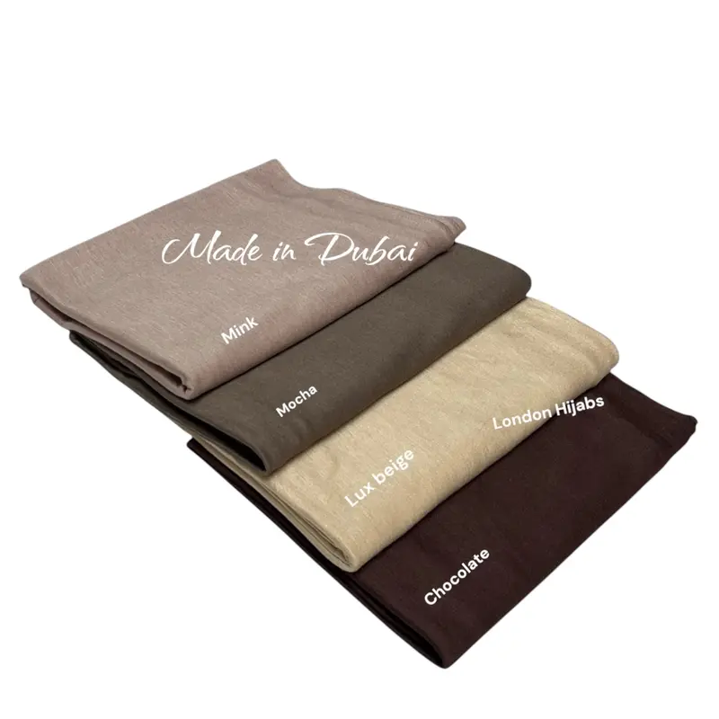 PREMIUM QUALITY DUBAI JERSEY HIJAB SCARF SHAWL STRETCHY MAXI LYCRA WRAP PLAIN 7