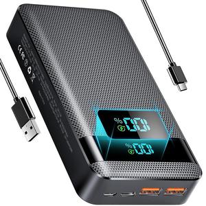20000mAh Portable Large Capacity Power Bank, PD20W PD3.0 QC4.0 USB C Output/Input Fast Charging with LED Digital Display Screen, Compatible with iPhone 15 Phones, Galaxy, iPad and Other Devices