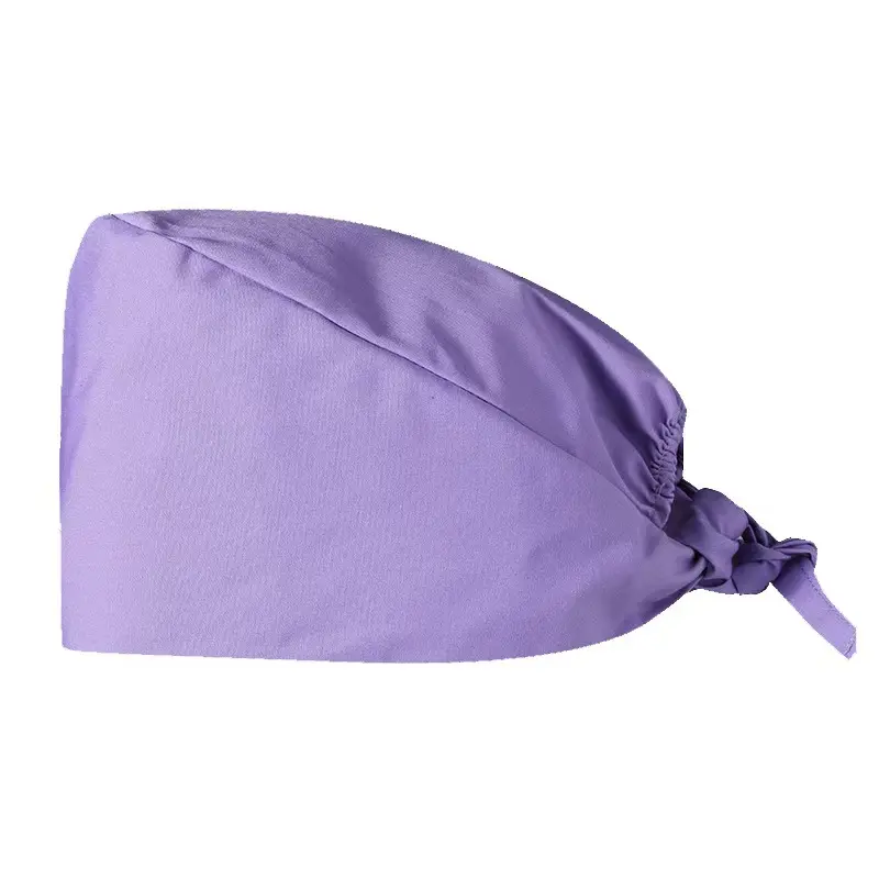 Doctor Surgical Cap Male Dental Solid Color Nurse Cap Female Elastic Adjustment Baotou Pure Cotton Beauty Salon Work Cap 8