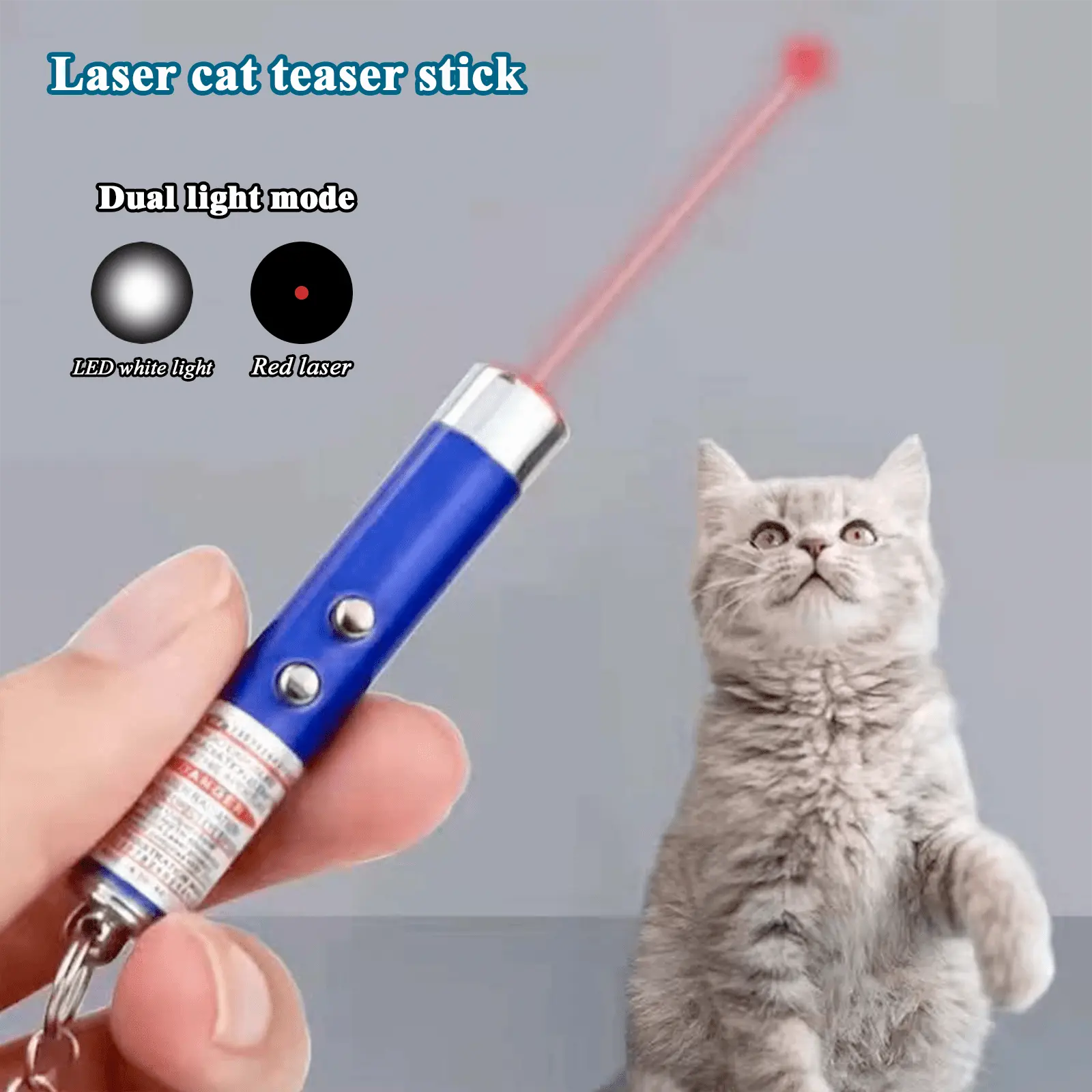 1pc/2pcs/3pcs Random Mini Portable  Pointer Cat Toy, Pet Training Interactive Toy, Aluminum Alloy Pointer Wand With White LED + Infrared, Pet Cat Teaser Laser Pen