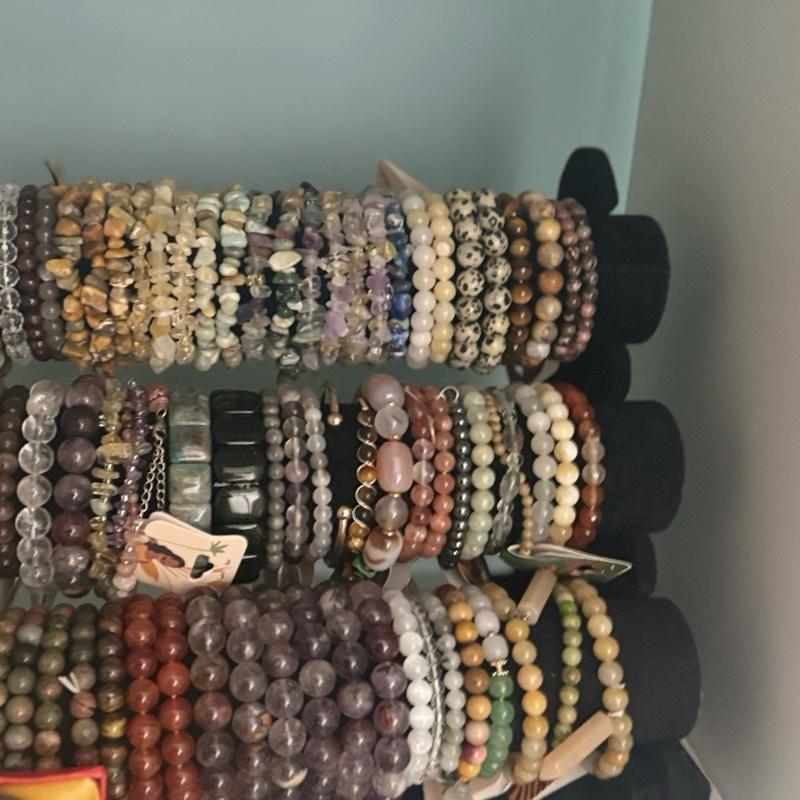 Clear Bead and Chip Crystals Bracelet for Women 3