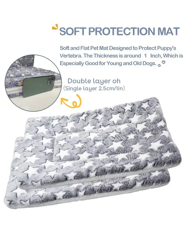 1pc Dog Bed Mat Blanket Soft Cozy Pet Cushion For Small Large Dogs Spring Autumn Warm Travel Mats French Bulldog Chihuahua Supplies 3