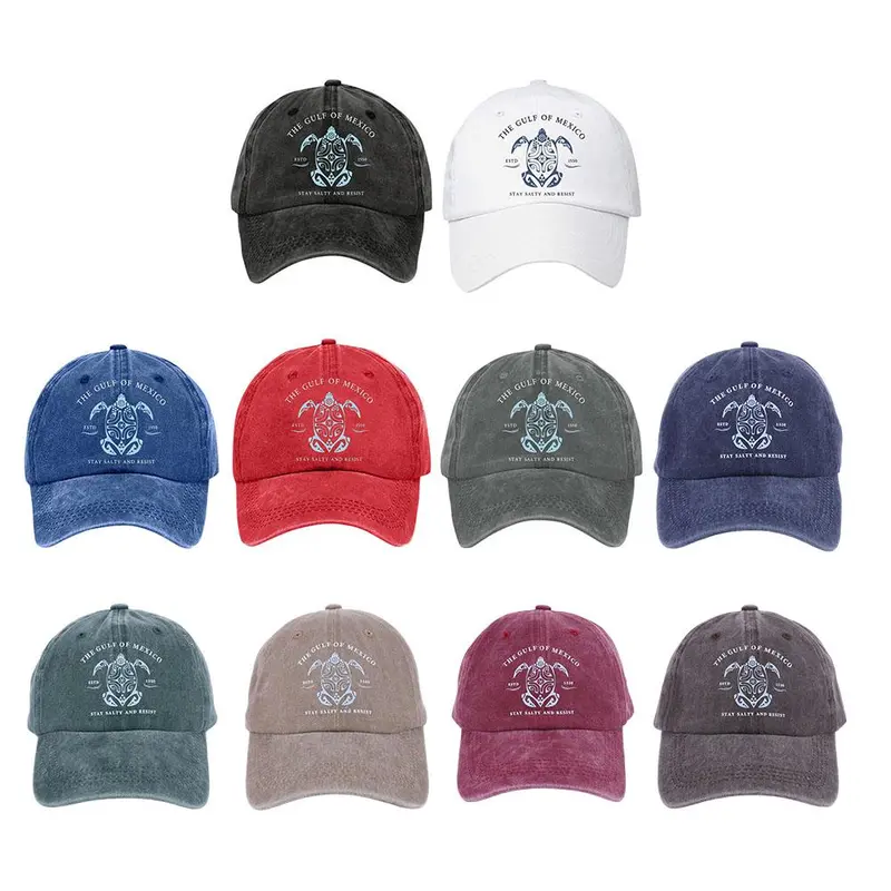 Washed Cotton Baseball Cap – Vintage Golf Dad Hat, Adjustable Trucker Cap for Outdoor Sports, Sun Protection for Men & Women 1