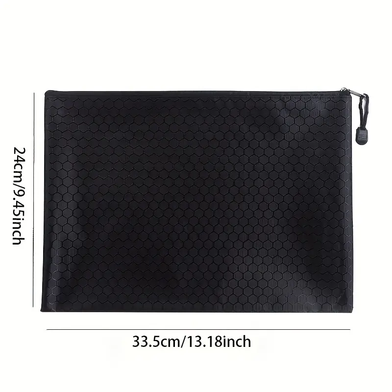 A4 document bag waterproof thickened zip bag stationery bag a4 office information bag file stationery classification tools 1
