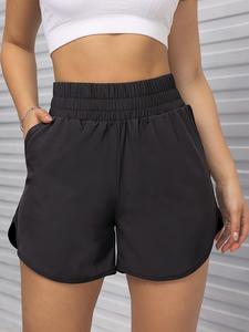 Women's Solid Color Ruffle Trim Sports Skort, Casual Comfy Breathable Skort for Daily Wear, Ladies Sportswear for Golf Pickleball