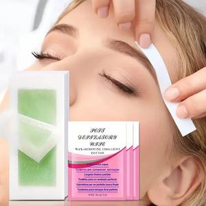 Green Hair Removal Wax Paper, 10/20/30pcs Non-greasy Skin Friendly Hair Removal Sticker, Suitable for Lips, Eyebrows, Sideburns, Beard, Armpits, Bikini Area, Home Waxing Kit, Waxing Kit Set
