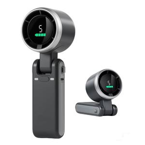 Portable Handheld Turbine Fan, 1pc USB Rechargeable 5 Speed Settings Fan, 3-in-1 Air Turbine Cooling Fan for Outdoor Activities and Travel