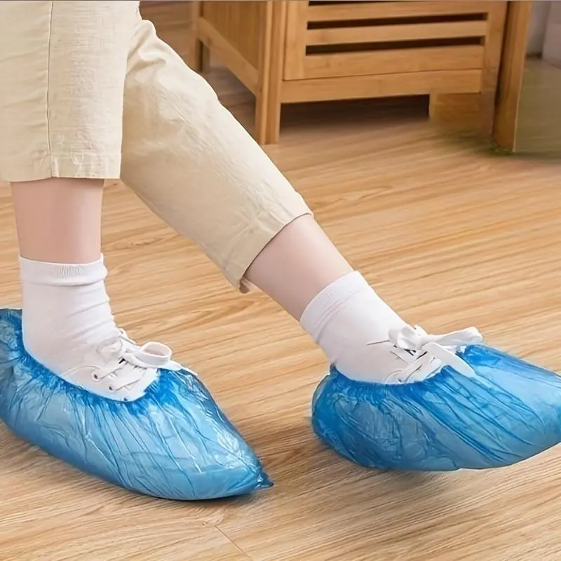 100pcs/pack Disposable Shoe Covers, Cleaning & Hygiene Supplies, Travel Hotel Shoe Covers 1