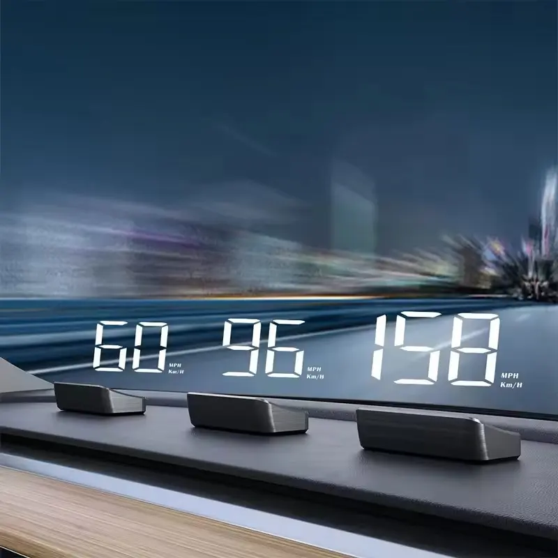 Car Speedometer (only for KM/H)HUD GPS Head Up Display Digital Speed Meter Windshield Projector For Vehicles Auto Electronics Accessories