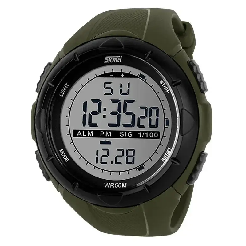 Men’s Digital Military Sports Watch – Waterproof, Shock-Resistant Outdoor Wristwatch with Alarm & Backlight 3