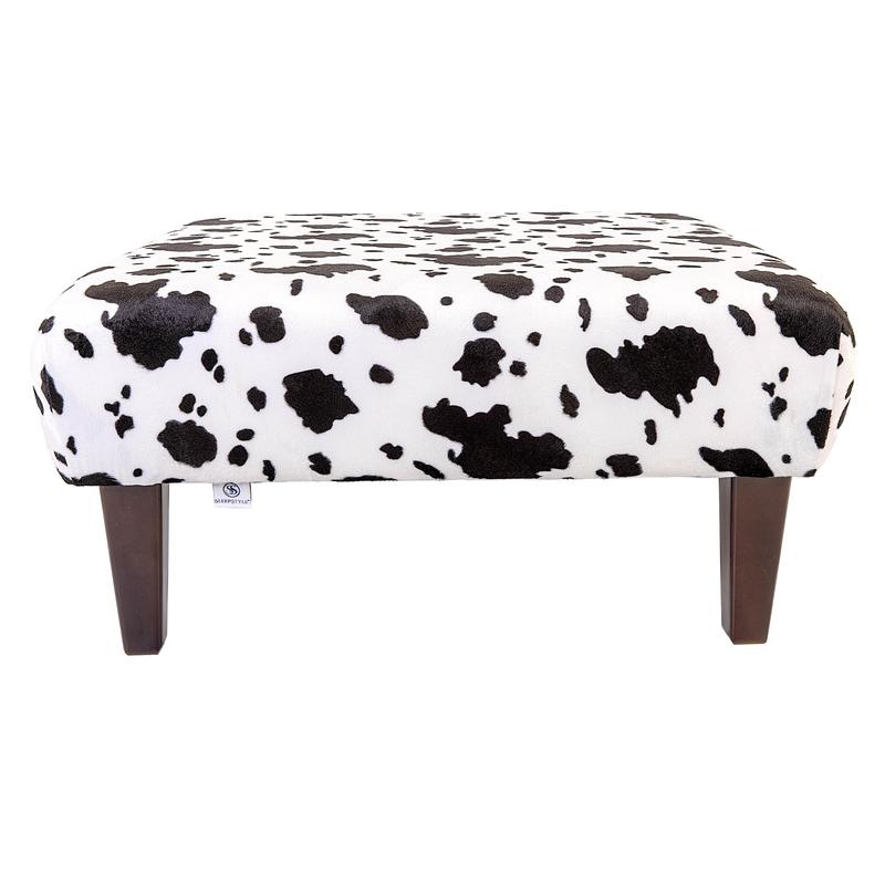 Large Daisy Upholstered Footstool 1