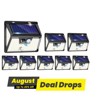 Solar Powered Wall Light, 2/4/6/8 Counts Waterproof Fence Light with 3 Lighting Modes, Outdoor Lighting for Yard, Garden, Deck