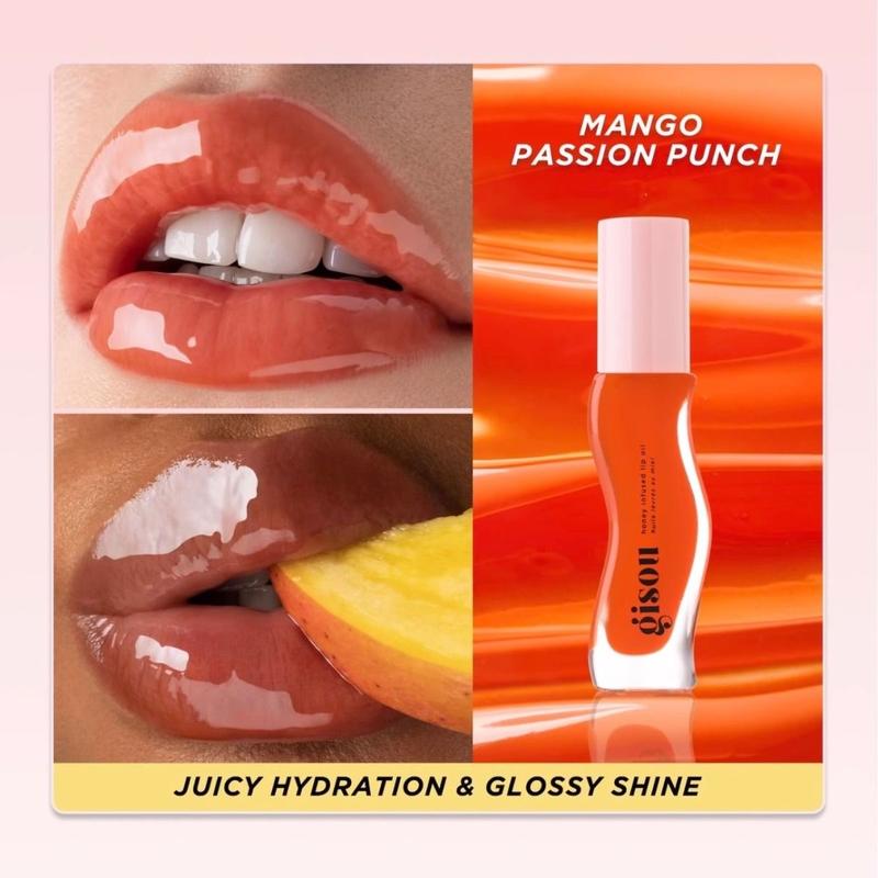 Product Introduction of Gisou Honey Infused Hydrating Lip Oil,  Gisou Honey Lip Oil, Nourishing Lip Moisturizer for Dry Lips, High Shine,Lip Balm, Lipstick, Lip Oil,Glossy (8ml) 13