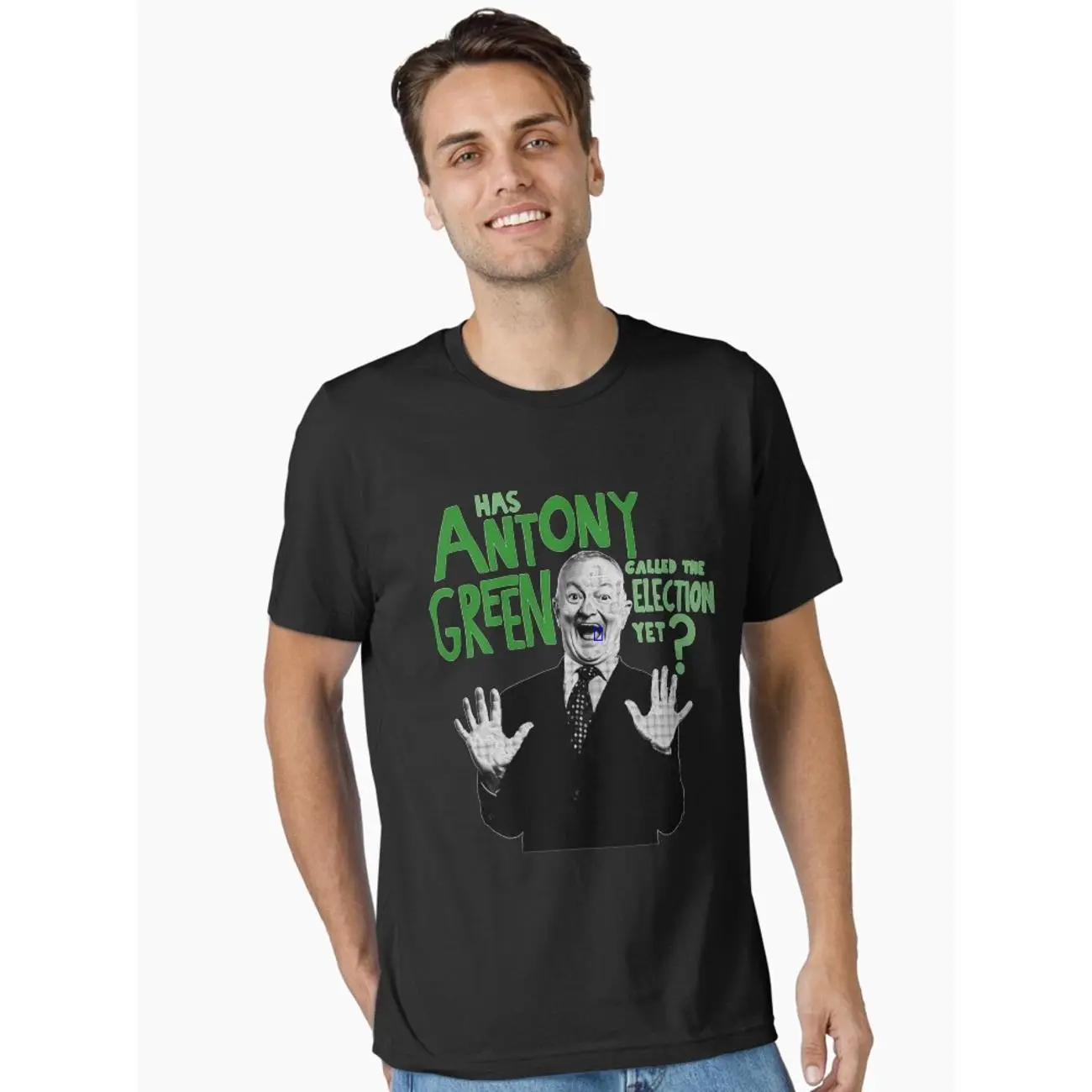 Gifts for Women - Antony Premium Green Music T-Shirt, Vintage Retro Essential Graphic Tee V