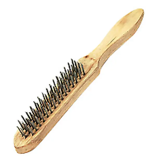 Blue Spot 4 Row Wire Brush - (22501) for Cleaning Metal and Plastic Tool Wooden 0