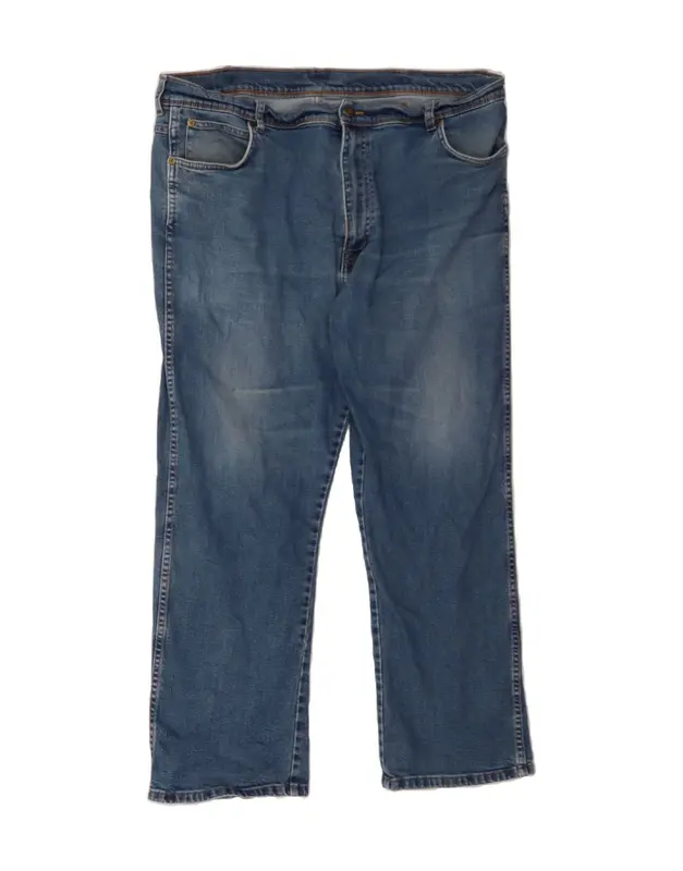 Pre-Owned Vintage WRANGLER Mens Regular Fit Straight Jeans W40 L30 Blue Cotton 0