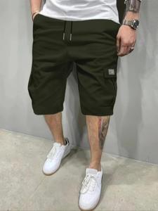 Men's Solid Flap Pocket Cargo Shorts, Regular Fit Casual Fashion Breathable Comfy Shorts for Summer, Men's Bottoms for Daily Wear