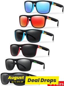 Unisex Simple Style Plain Color Sunglasses for Sports, Cycling Goggles, Sporty Polarized Sunglasses, Trendy Casual Square Frame Sunglasses for Everyday Use, Fashion Accessories for Outdoor Activities, Cycling Glasses