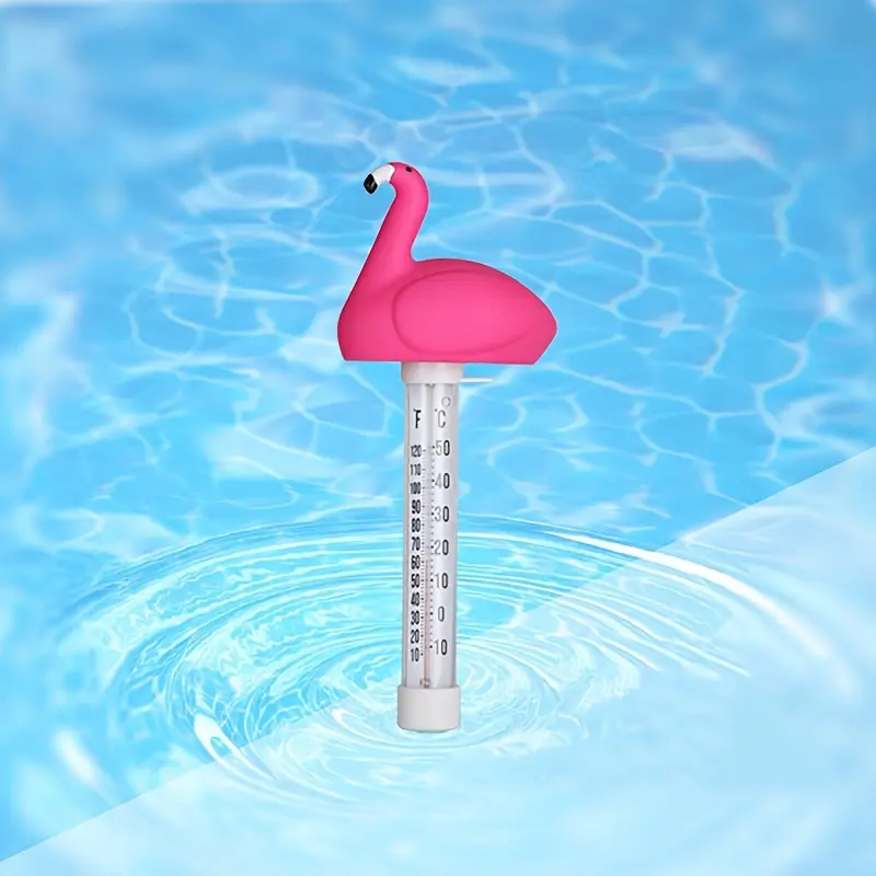 Adorable Duck & Flamingo Floating Thermometer for Hot Tubs, Spas, Bathtubs & Fish Ponds - Battery-Free, Easy-to-Read, Perfect for Reptiles & Amphibians 2