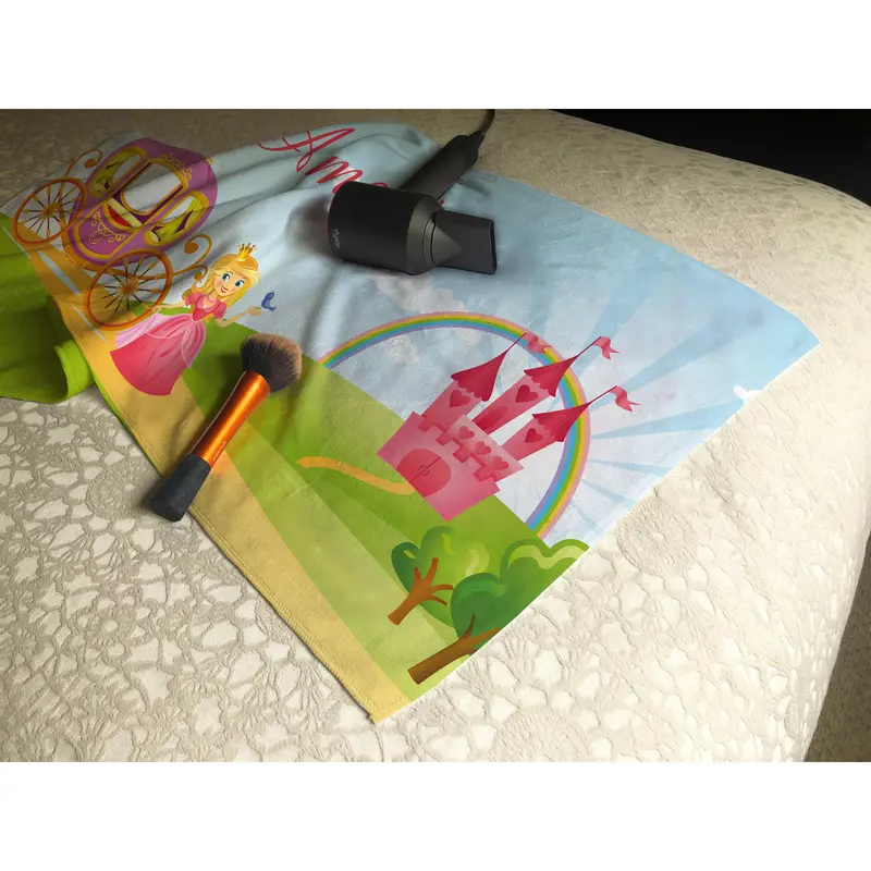 Personalised Children's Towel Princess 3