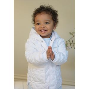 Cloud White Wadded Summer Jacket