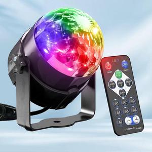 USB Powered Magic Ball Light, Rotating Stage Light with Remote Control, Cool Stage Light, Projection Light for Party Home