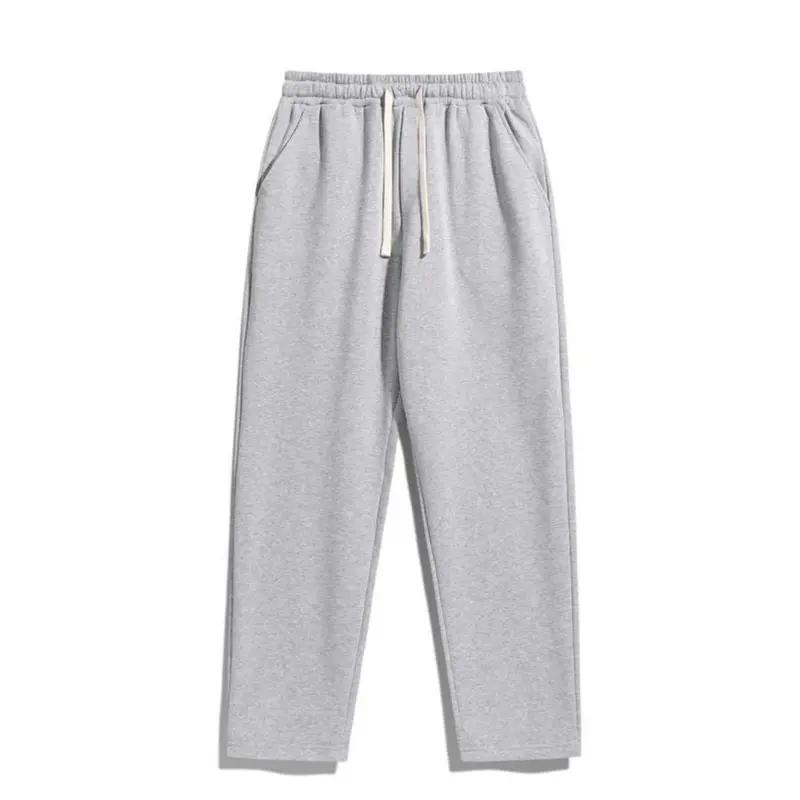 Men's Regular Fit Solid Drawstring Waist Sweatpants, Casual Pocket Design Pants for Fall & Winter, Men's Trousers for Daily Wear, Work Trousers Men, Close Up Pants 0