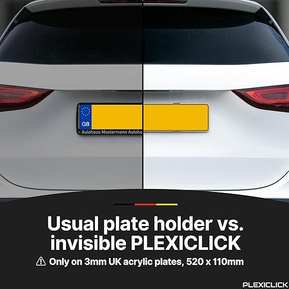 plate holder license number car frameless bracket licence frame black universal surround clips cars stainless steel holders any frames surrounds 2