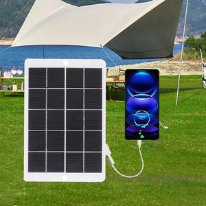 Portable Flexible Solar Panel Set, 1 Set Outdoor Camping Hiking Equipment, Outdoor Solar Devices, Portable Solar Panels, Foldable & Durable Solar Panel Charger for Outdoor Phone Charging