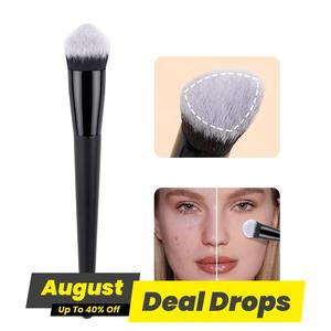 Black Triangle Thumb Concealer Brush, Soft Face Makeup Brush for Concealer, Foundation, Professional Makeup Tools for Women, Makeup Accessories, Beauty, Blending Brush Foundation, Trending Makeup, Cosmetic Brushes, Synthetic Makeup Brushes