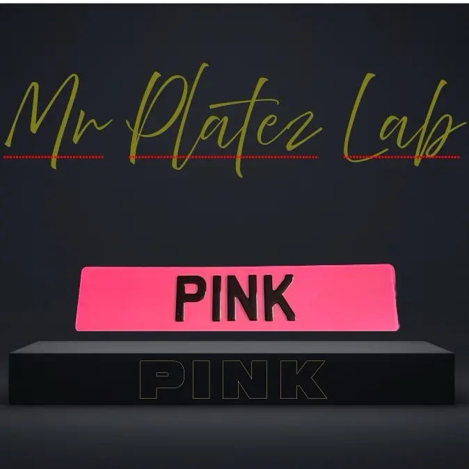 1x 3D Gel Customisable Signage pink and purple. Not a pair only single! 0